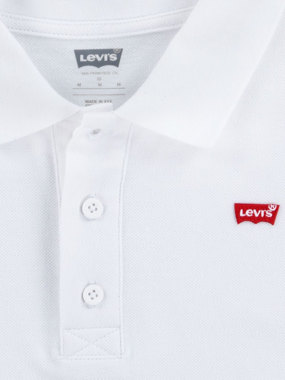 Levi's Kids Poloshirt met logopatch Wit