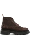 Santoni suede hiking boots - Brown