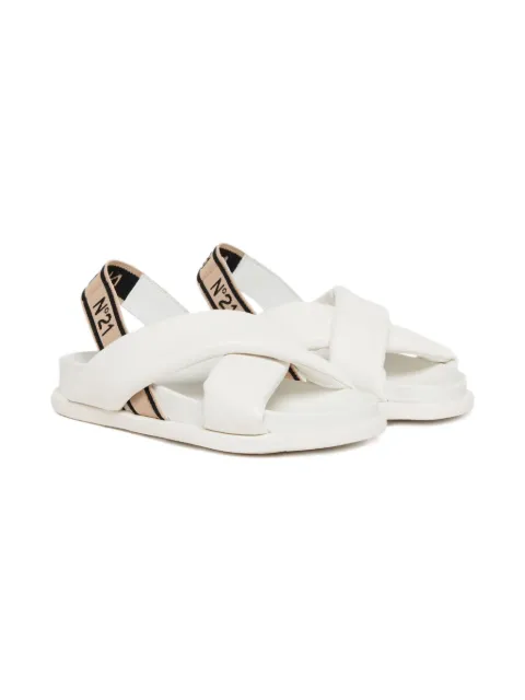 Nº21 Kids logo-print sandals 