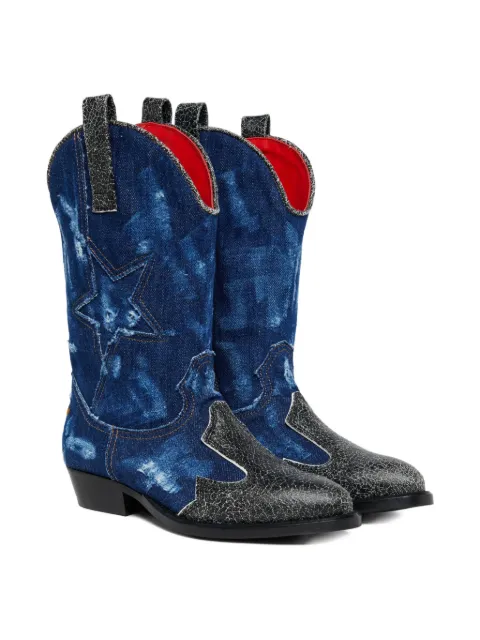 DSQUARED2 KIDS botas de mezclilla