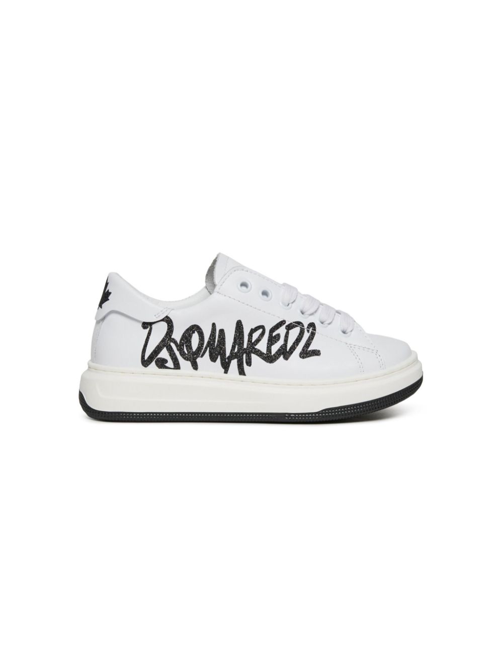 DSQUARED2 KIDS Leren sneakers Wit