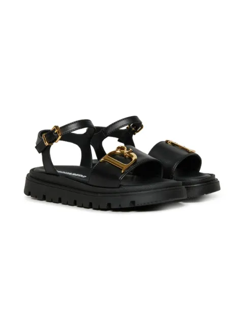 DSQUARED2 KIDS sandalias con aplique del logo