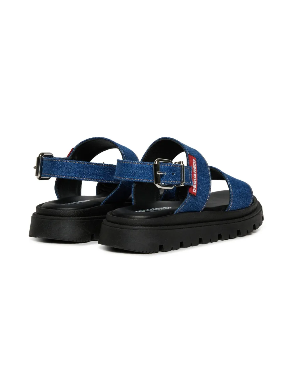 DSQUARED2 KIDS Sandalen van spijkerstof Blauw