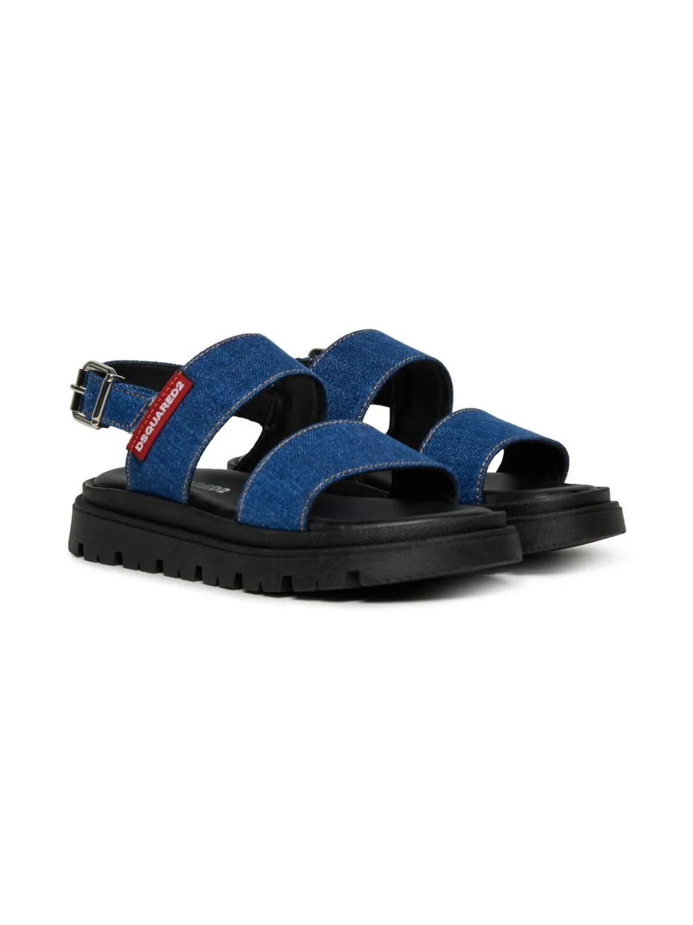 DSQUARED2 KIDS Sandalen van spijkerstof Blauw