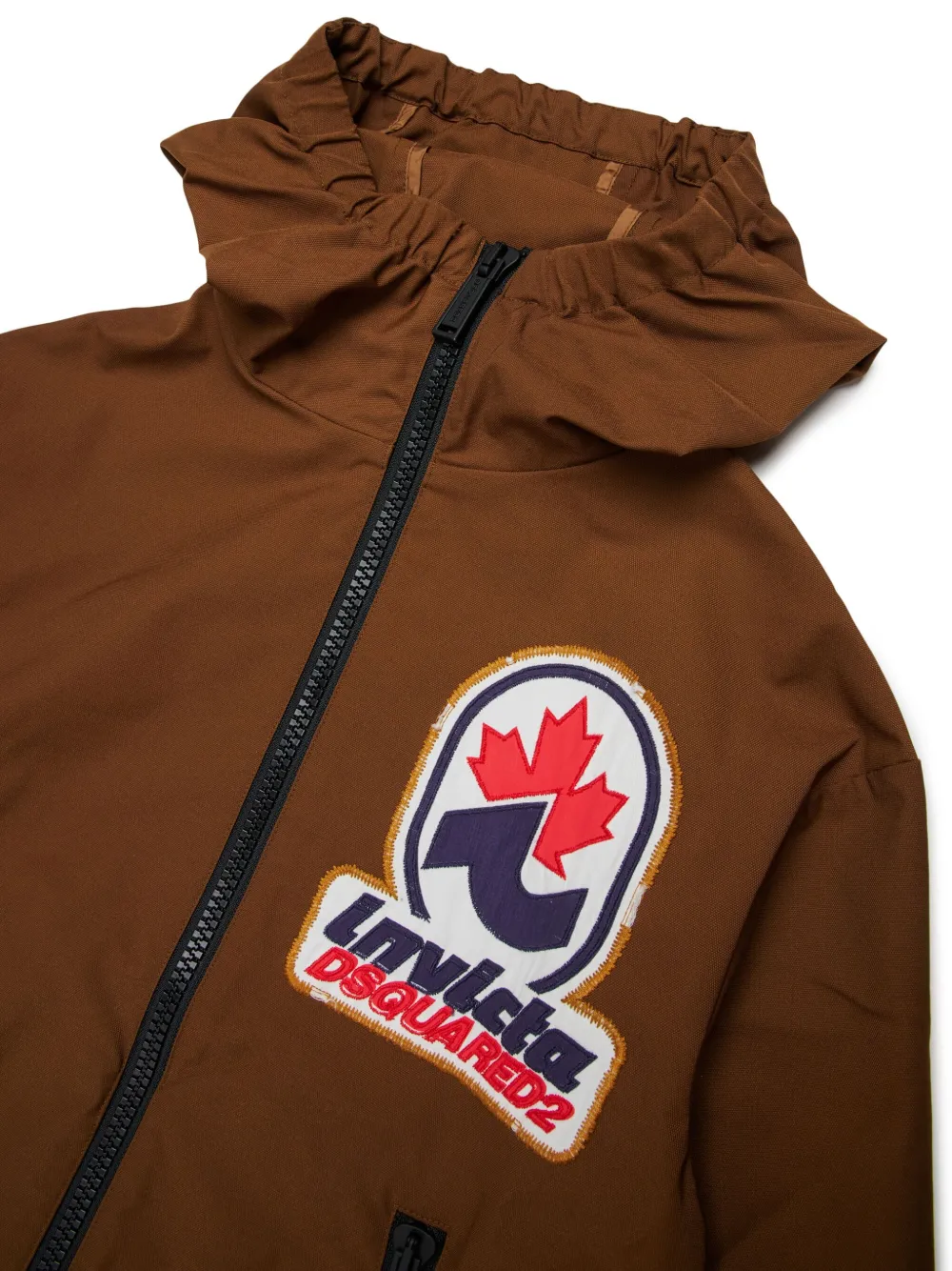 DSQUARED2 KIDS Regenjas met logopatch Bruin