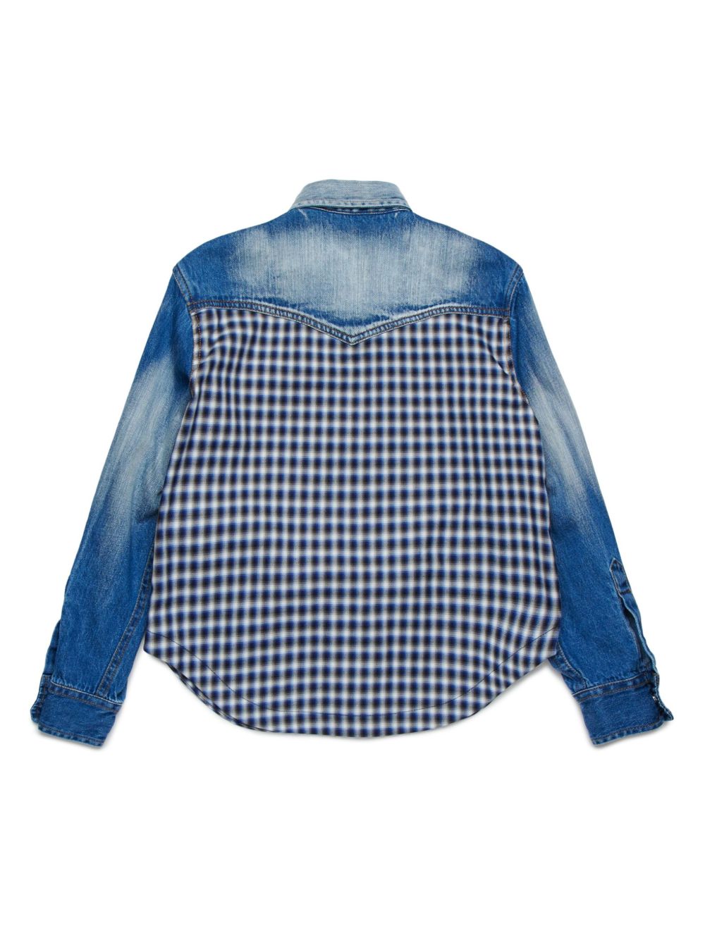 DSQUARED2 KIDS Shirt verfraaid met kristallen - Blauw