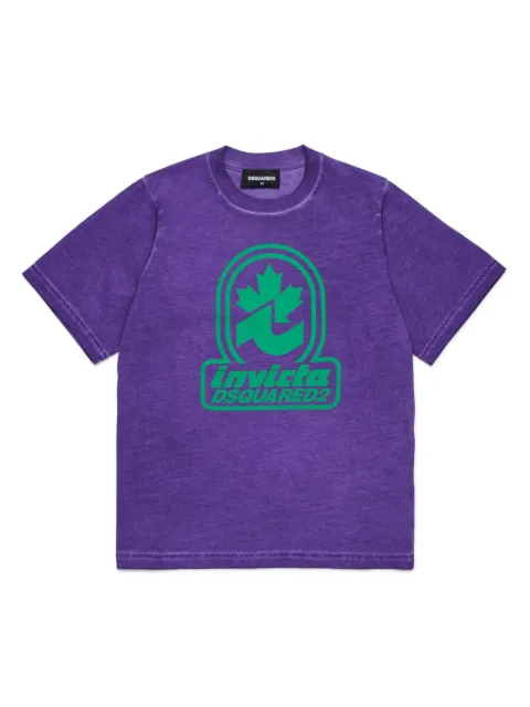 DSQUARED2 KIDS playera con logo estampado