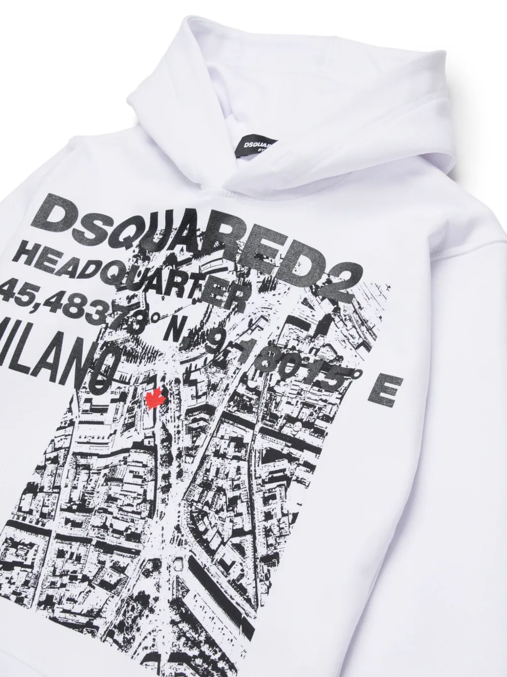 DSQUARED2 KIDS Hoodie met logoprint Wit