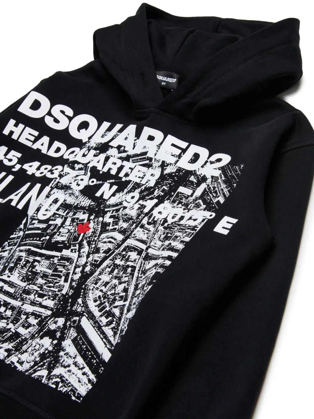 DSQUARED2 KIDS Hoodie met logoprint Zwart