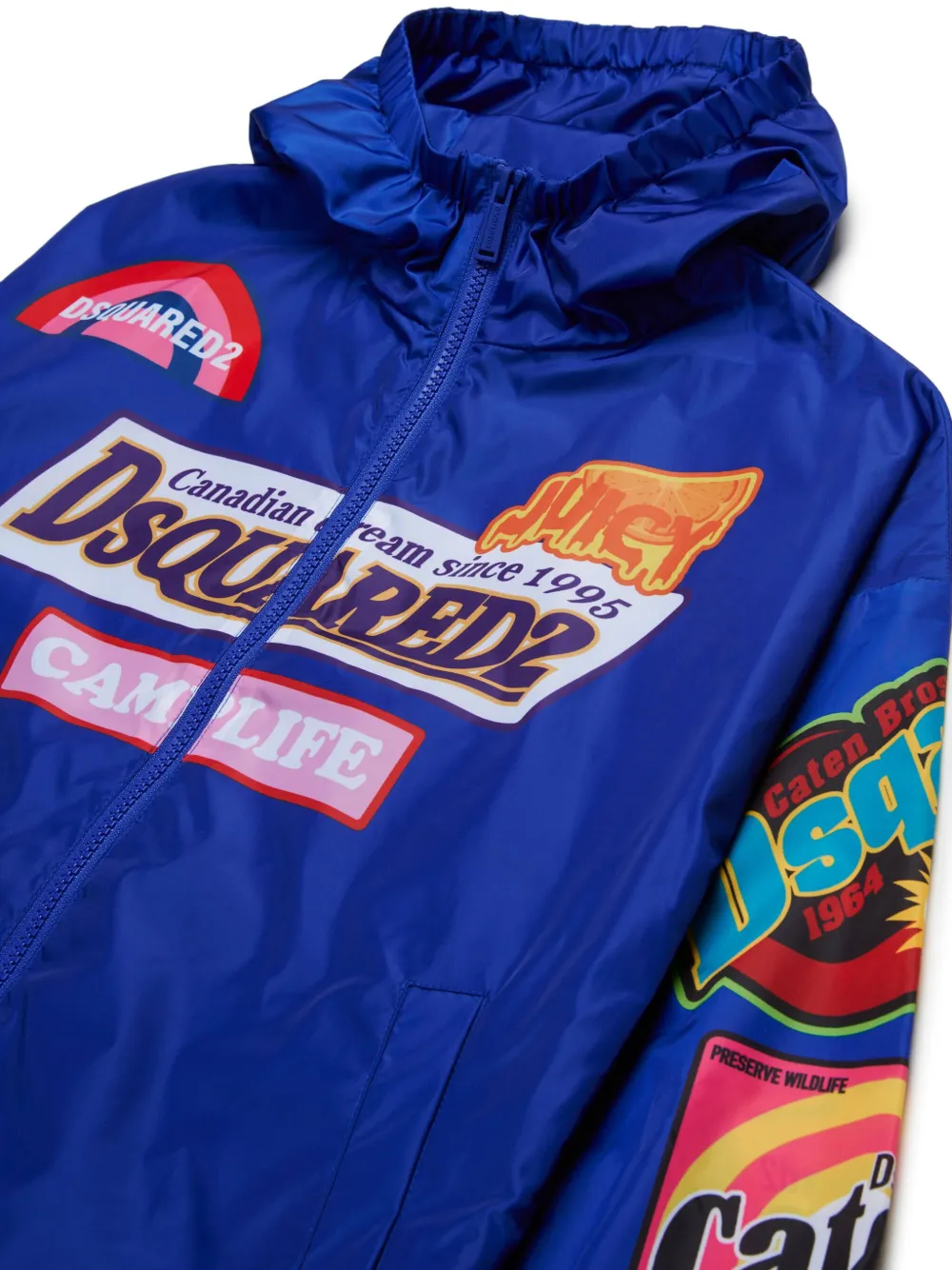DSQUARED2 KIDS Bomberjack met print Blauw