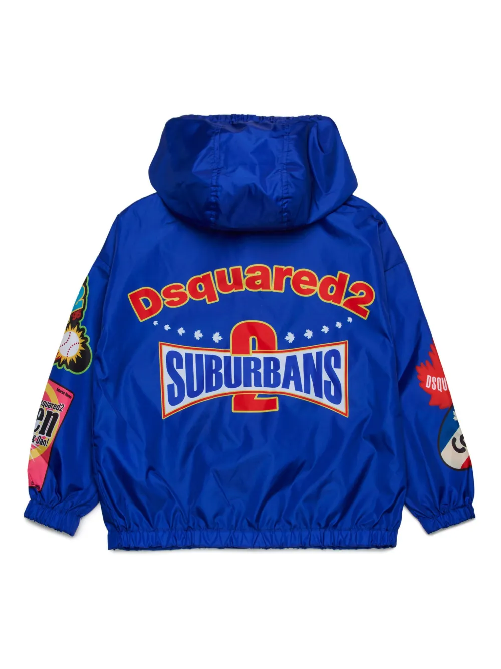 DSQUARED2 KIDS Bomberjack met print - Blauw