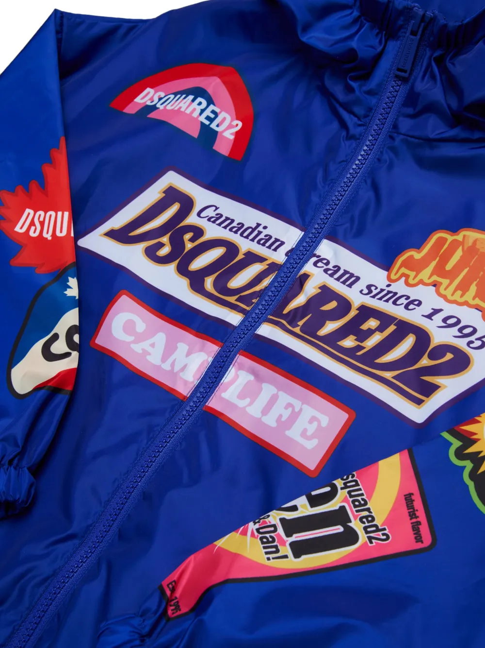 DSQUARED2 KIDS Bomberjack met print Blauw
