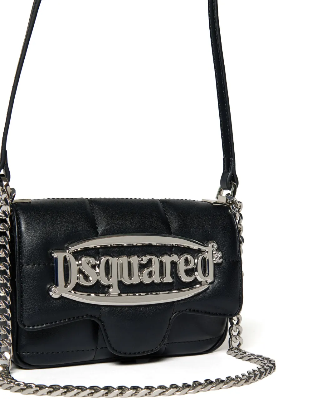 DSQUARED2 LOGO-LETTERING SHOULDER BAG