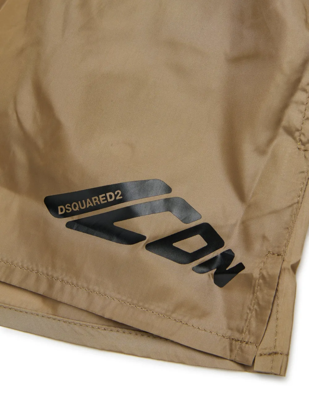 DSQUARED2 KIDS Zwembroek met logoprint Beige