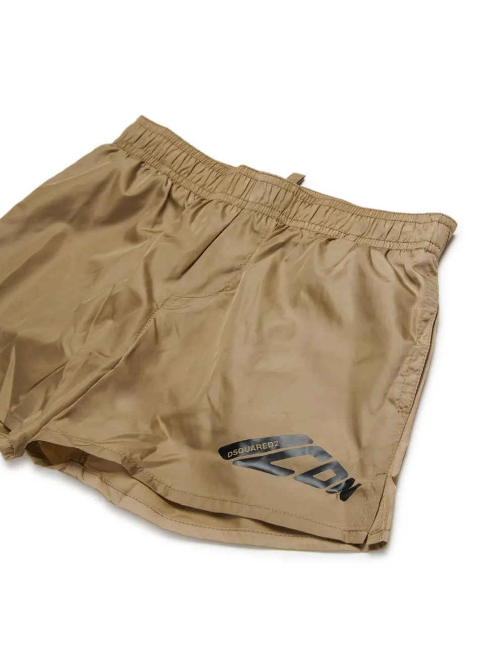 DSQUARED2 KIDS Zwembroek met logoprint Beige