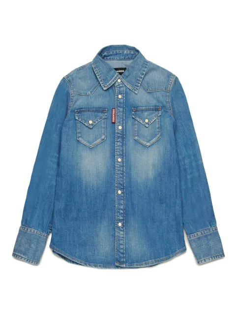 DSQUARED2 KIDS camisa de mezclilla