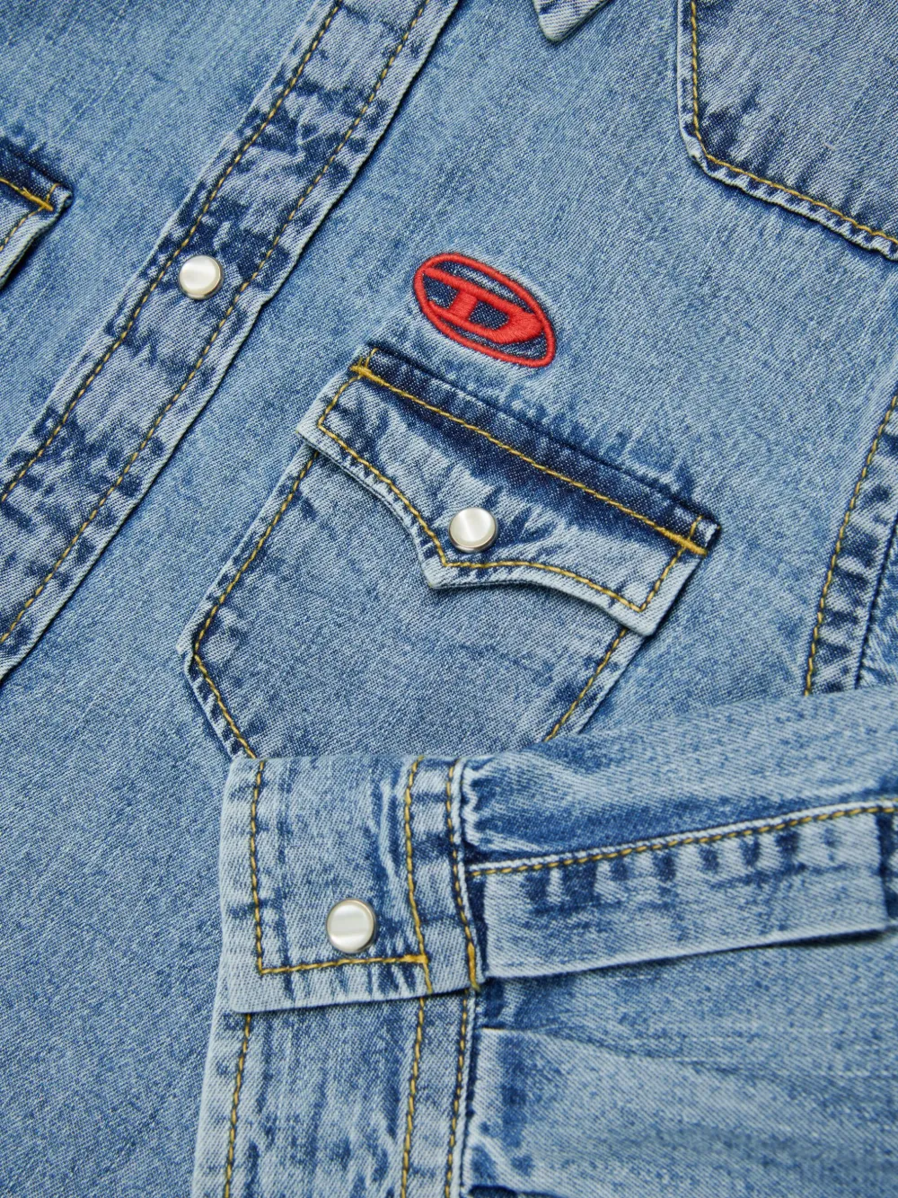 Diesel Kids Ceko shirt Blauw