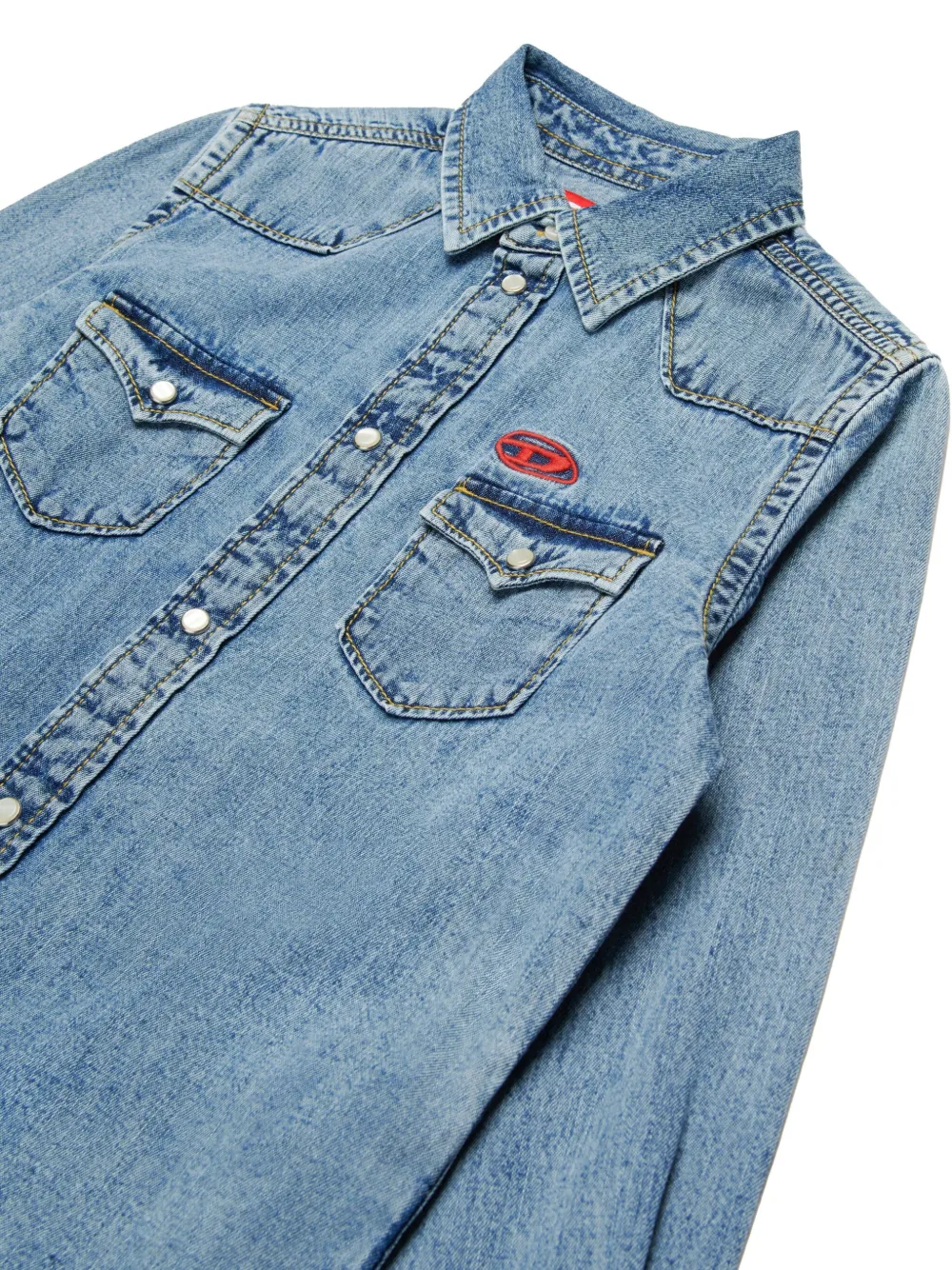 Diesel Kids Ceko shirt Blauw
