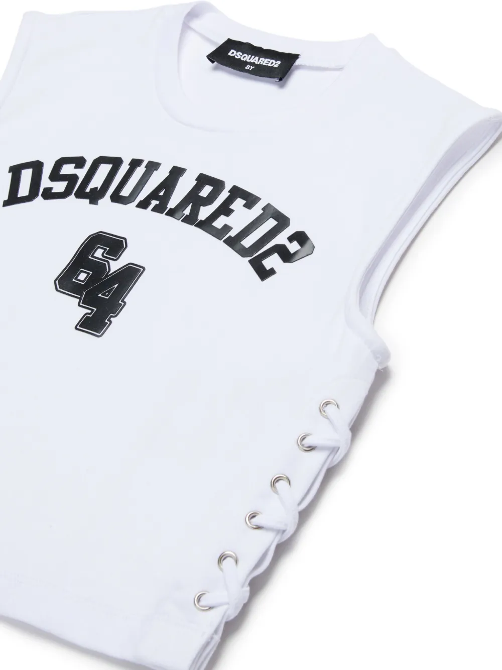DSQUARED2 KIDS Tanktop met logoprint Wit