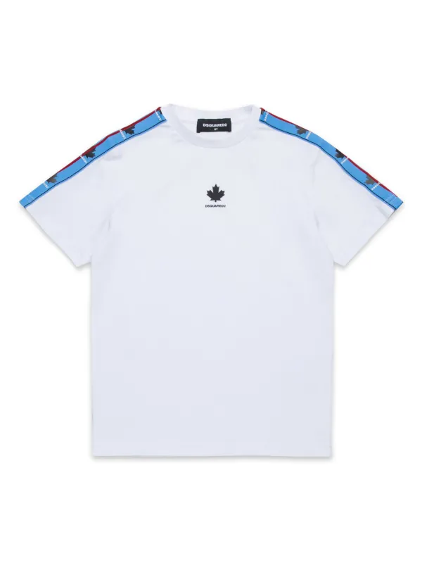 DSQUARED2 KIDS maple-leaf-print T-shirt White FARFETCH GE