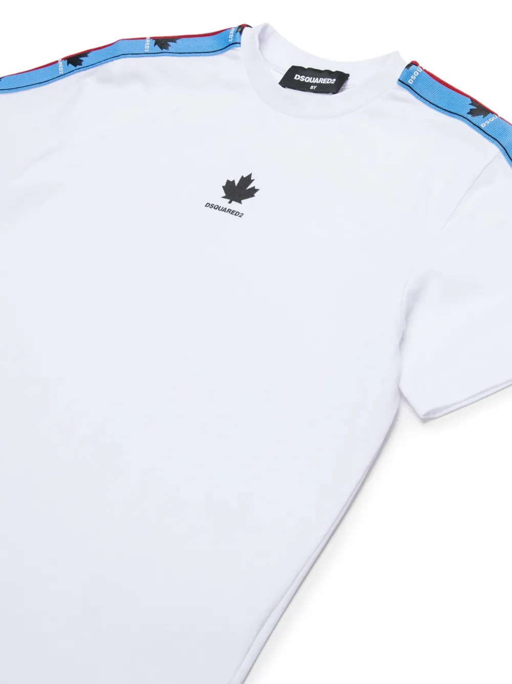 DSQUARED2 KIDS T-shirt met esdoornbladprint Wit