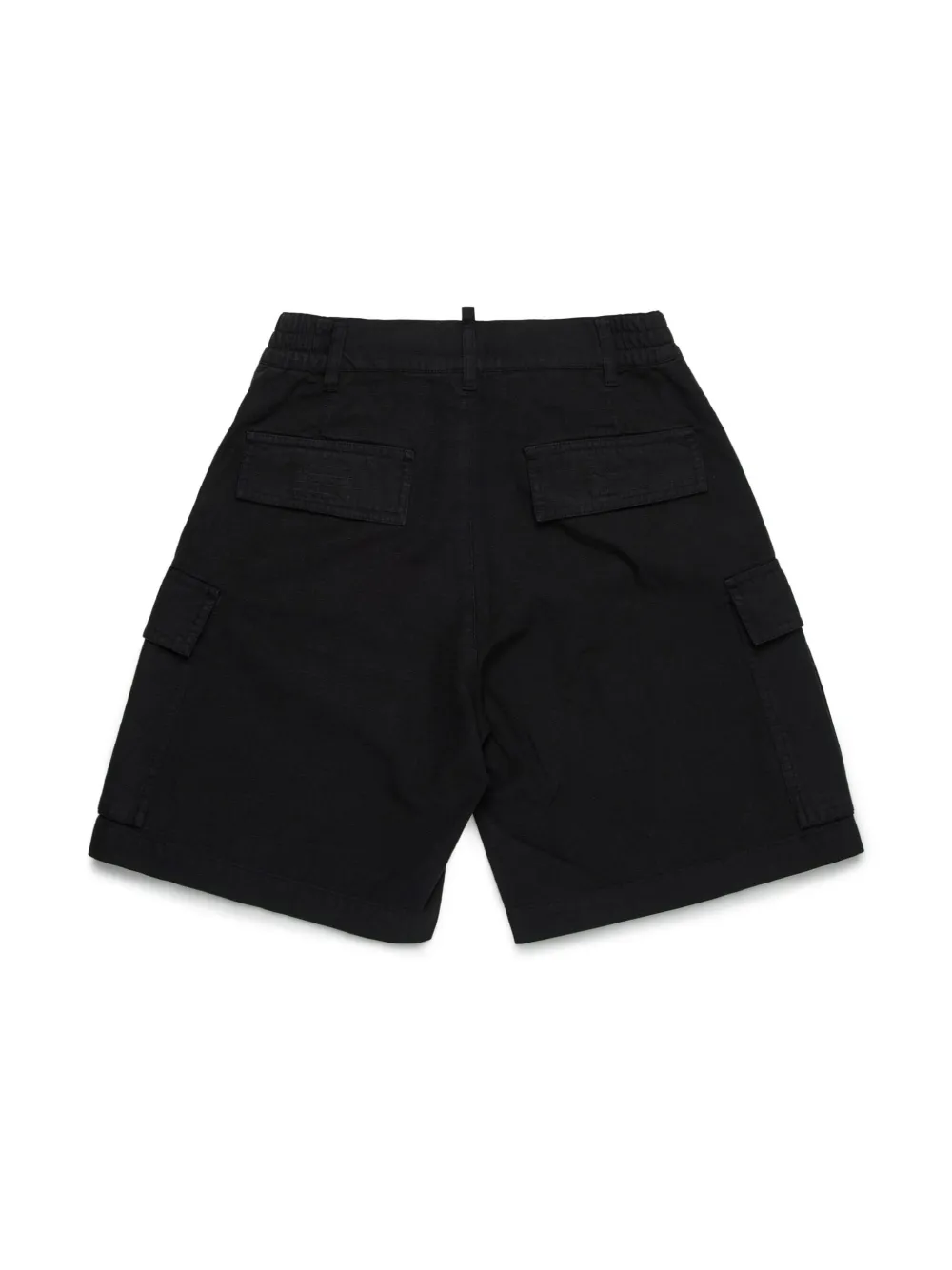 DSQUARED2 KIDS Icon cargo shorts met logo - Zwart