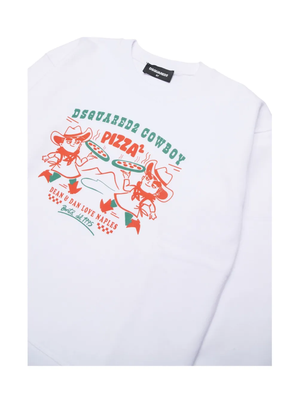 DSQUARED2 KIDS T-shirt met grafische print Wit