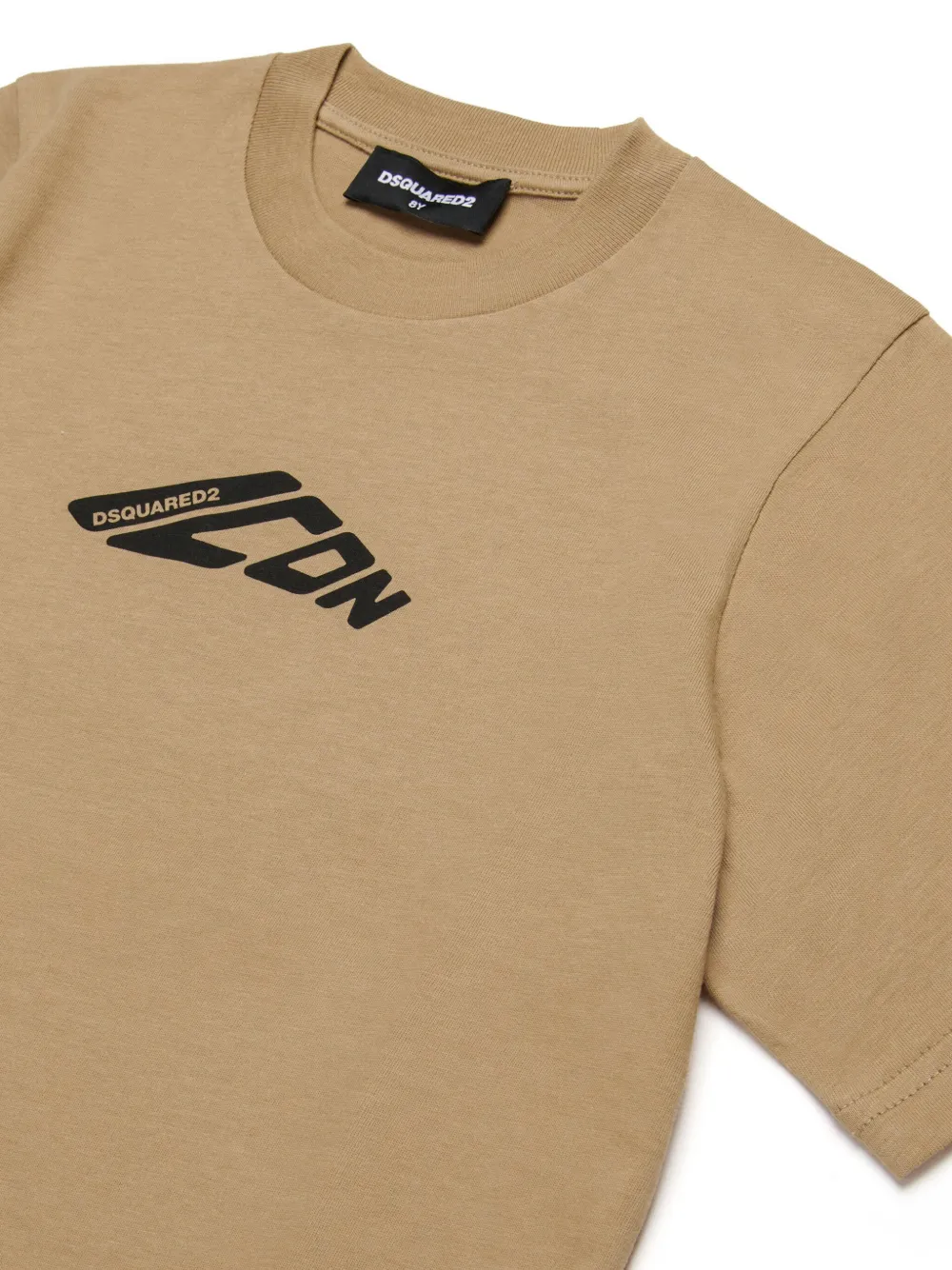DSQUARED2 KIDS T-shirt met logoprint Beige
