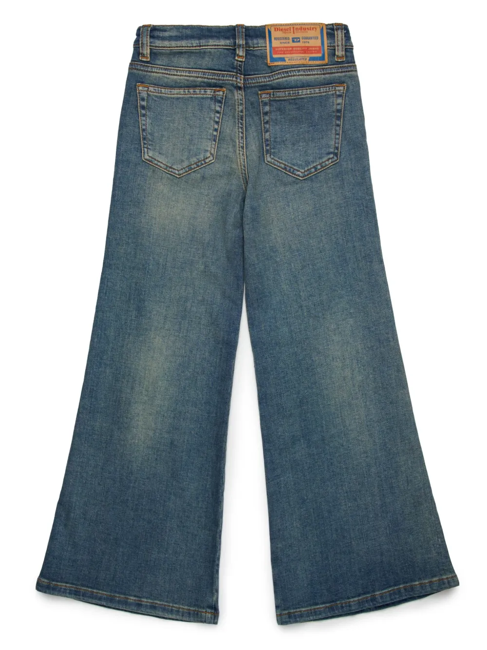 Diesel Kids Jeans met wijde pijpen - Blauw