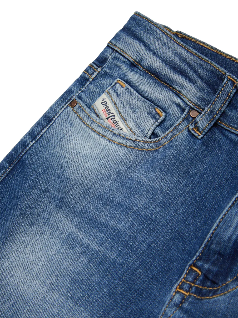 Diesel Kids Jeans met wijde pijpen Blauw