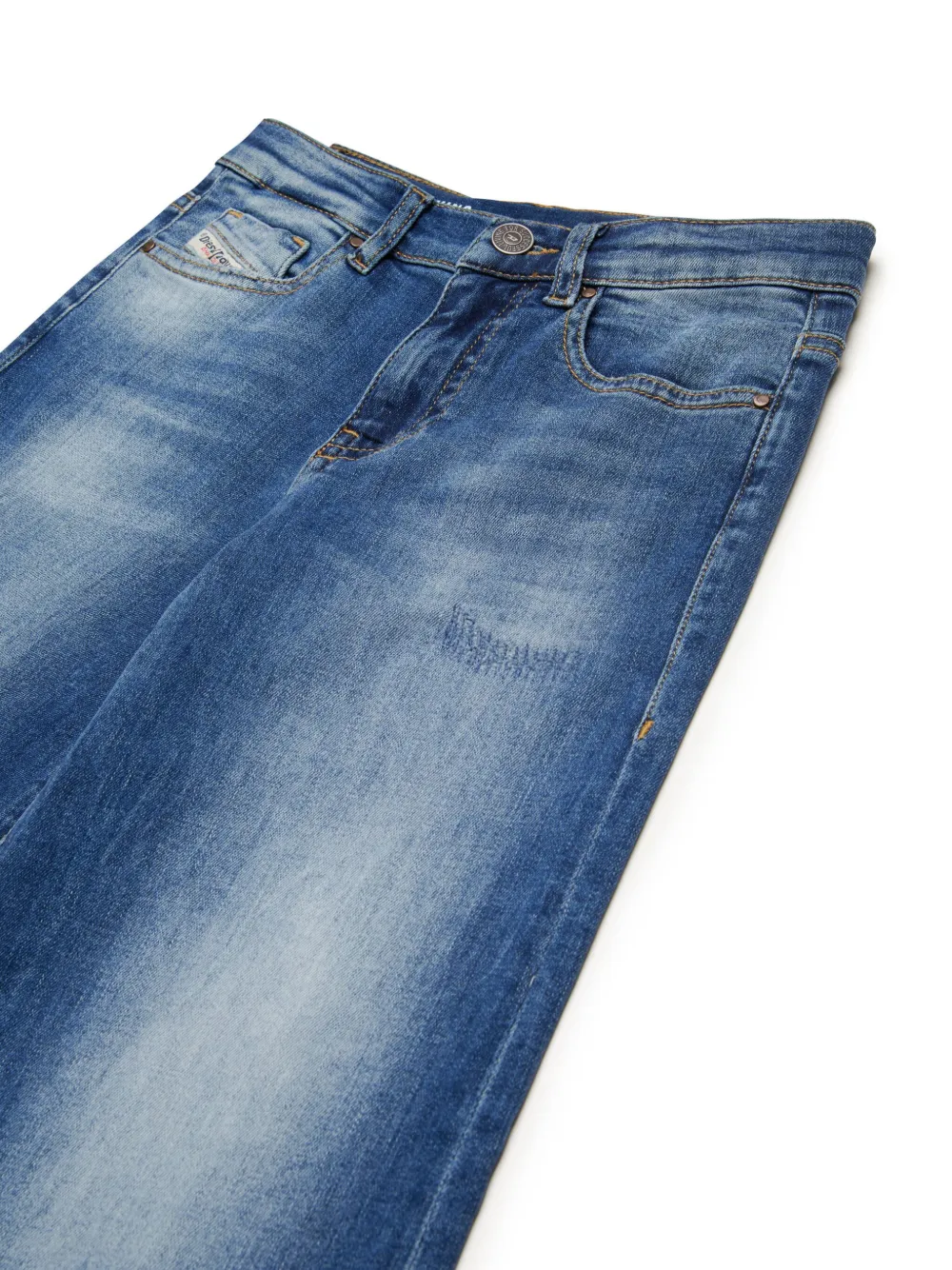 Diesel Kids Jeans met wijde pijpen Blauw