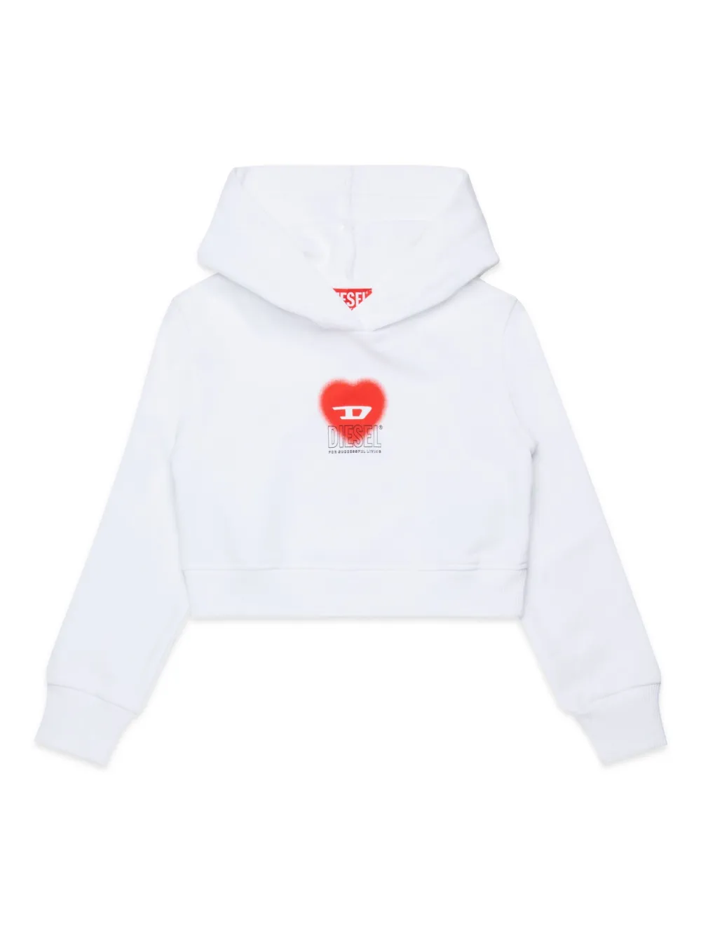 Diesel Kids Scuorehood hoodie Wit