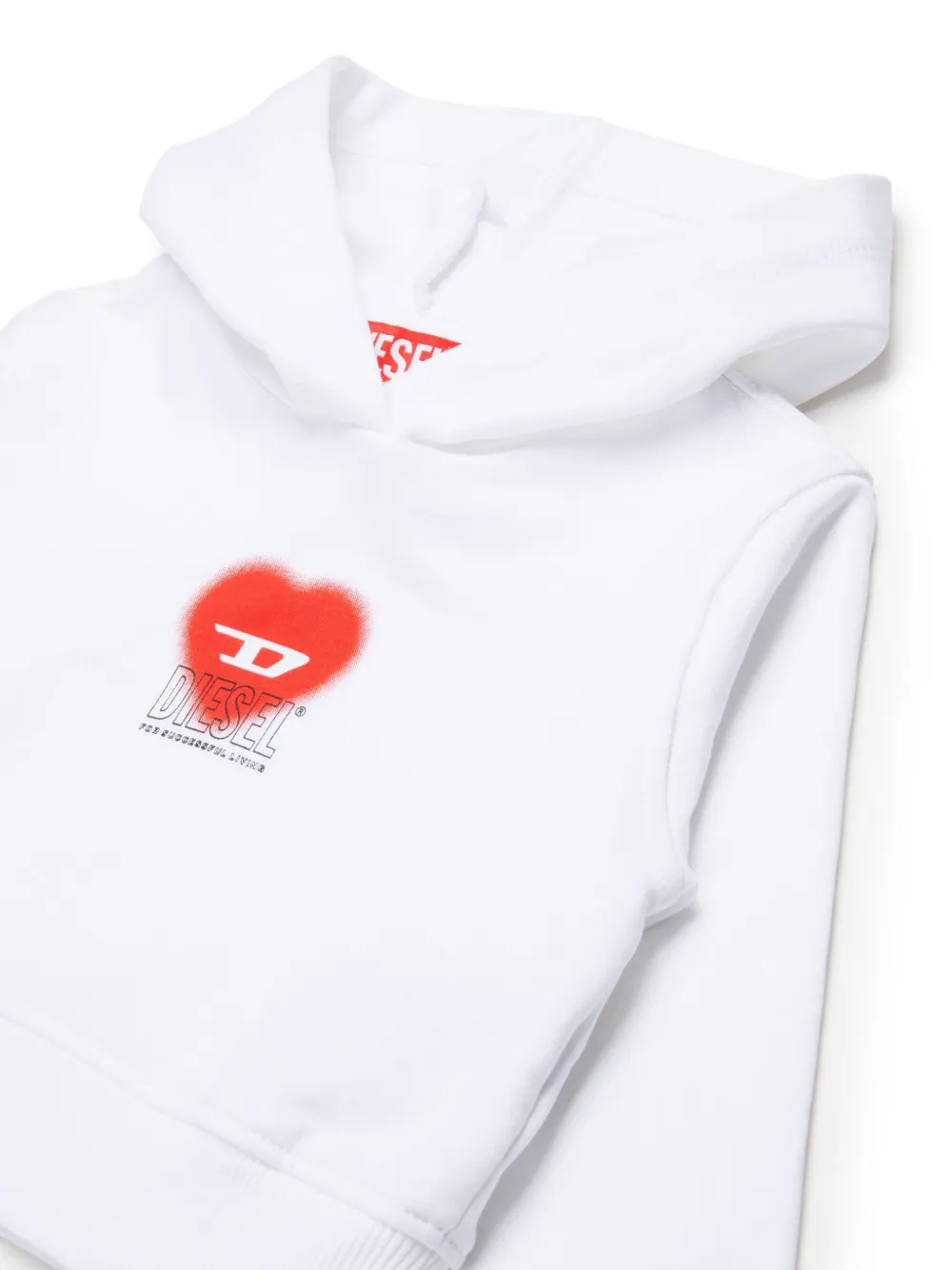 Diesel Kids Scuorehood hoodie Wit