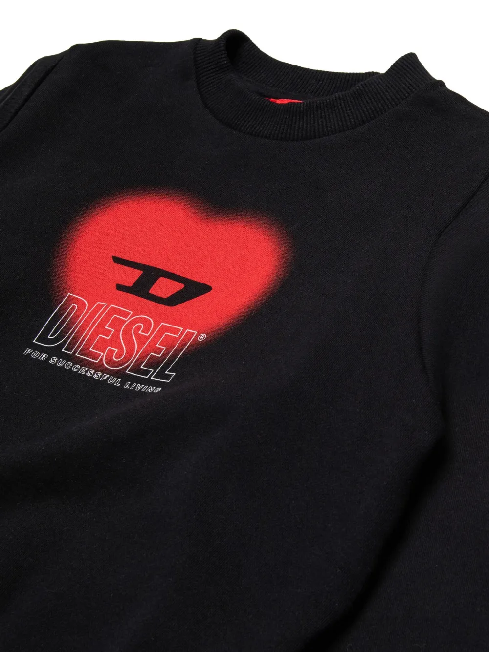 Diesel Kids Sweater met print Zwart