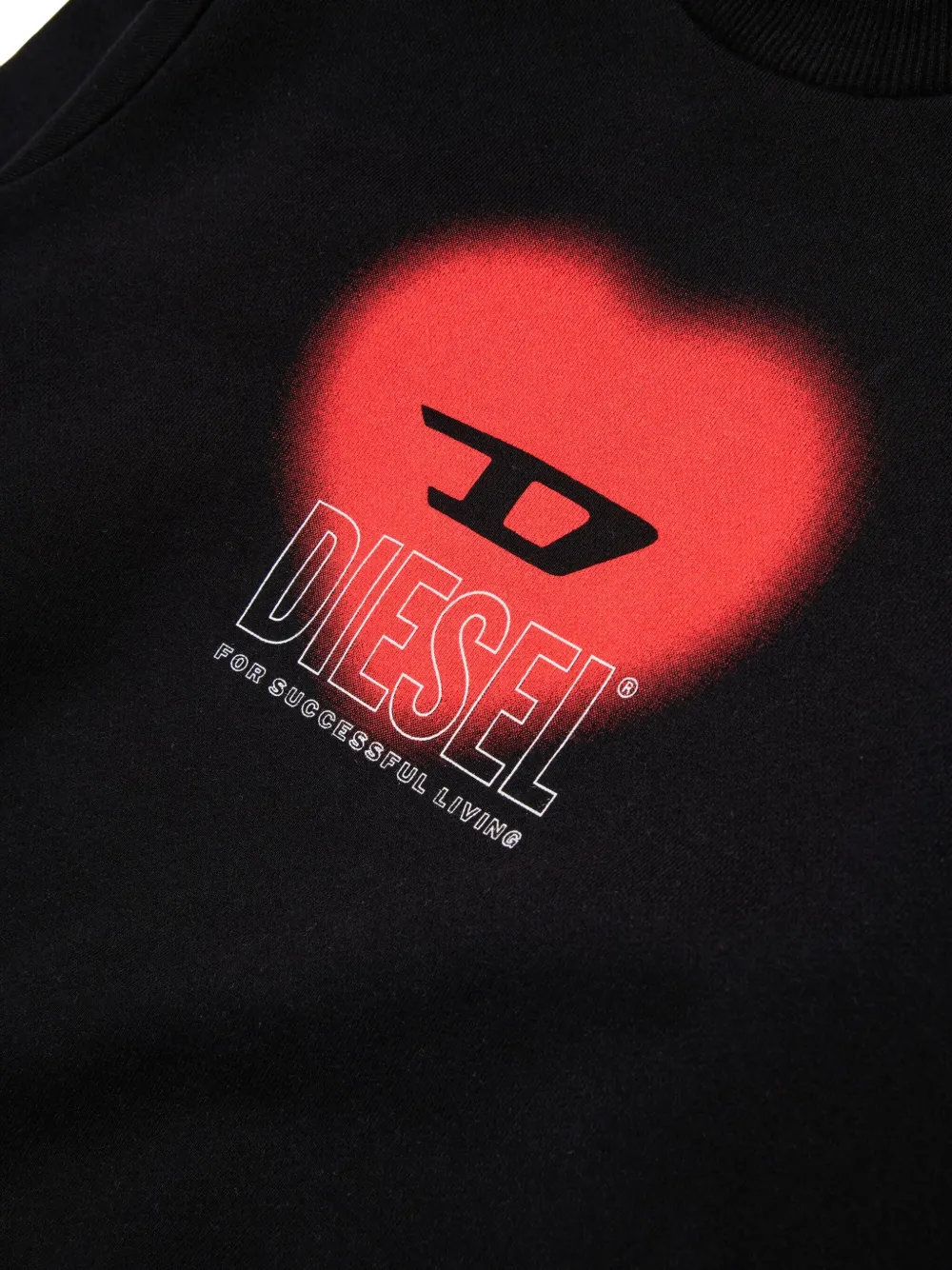 Diesel Kids Sweater met print Zwart