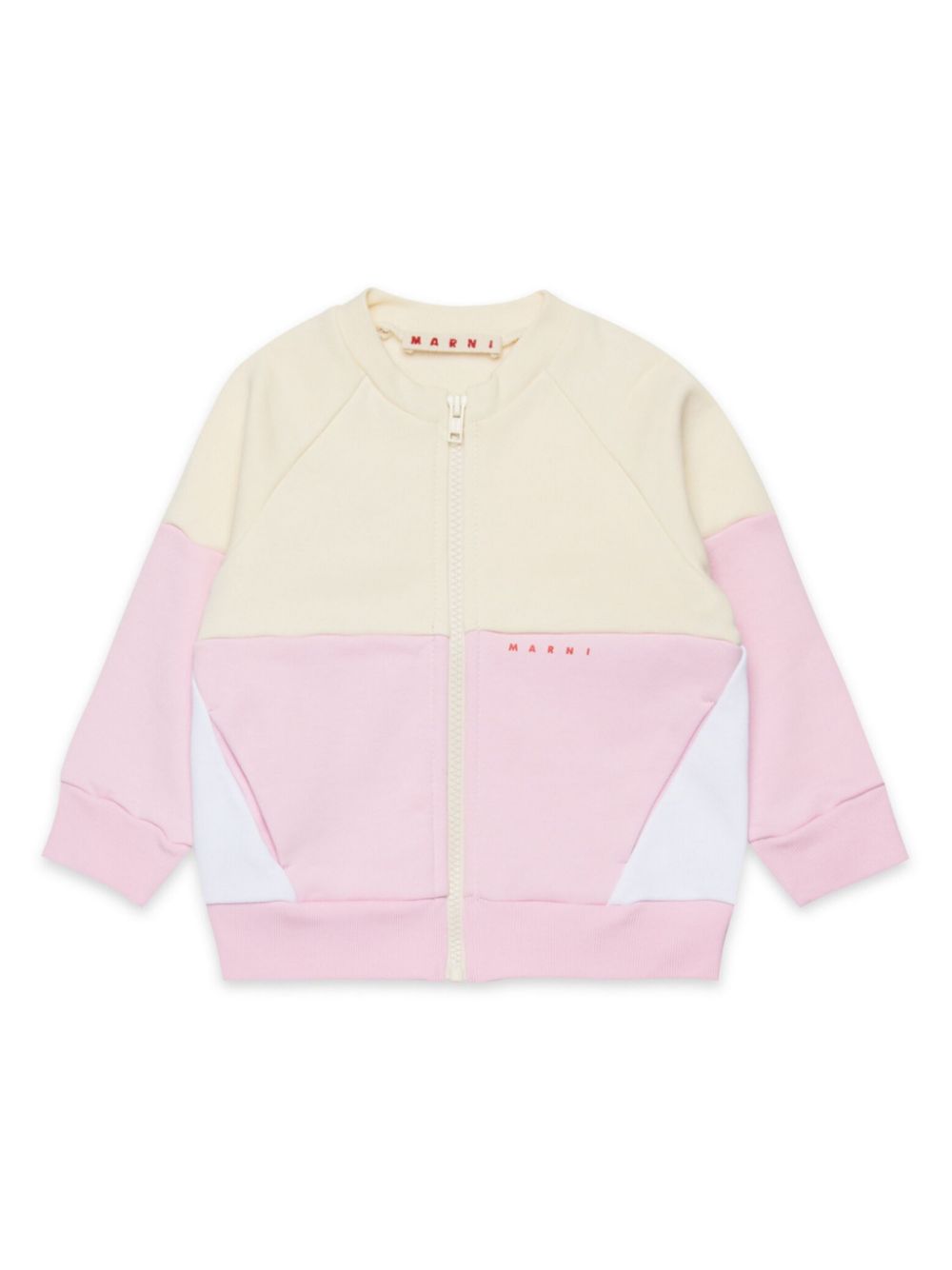 Marni Kids logo-embroidered cardigan - Pink