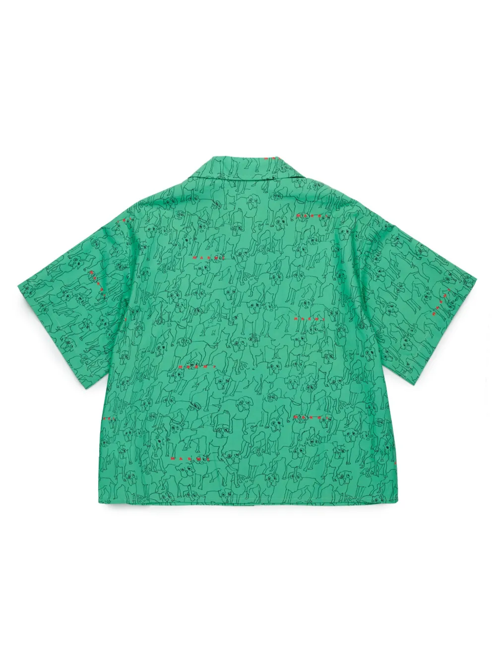 Marni Kids Shirt met print - Groen