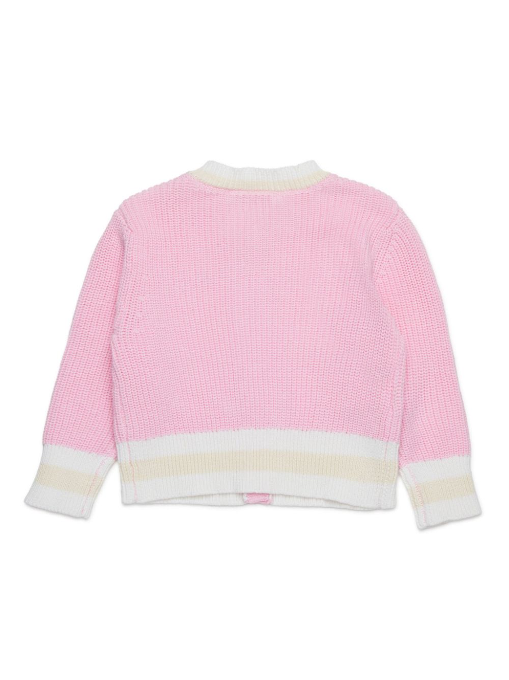 Marni Kids logo-embroidered cardigan - Pink