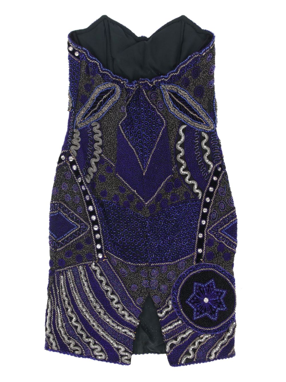 A.N.G.E.L.O. Vintage Cult 1980s beaded dress - Blauw