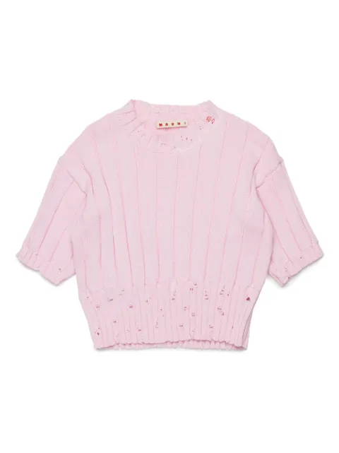 Marni Kids distressed-effect T-shirt