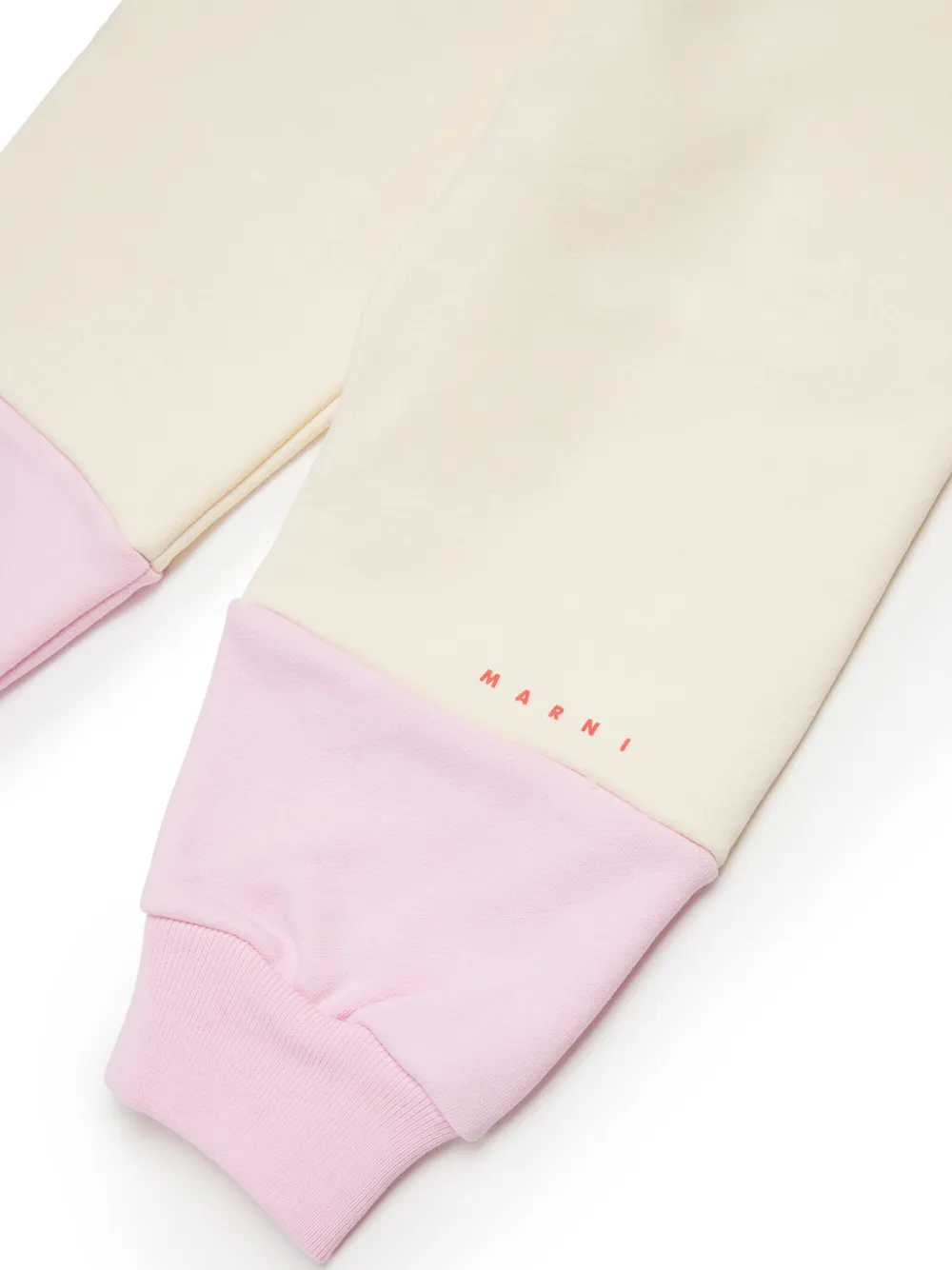 Marni Kids Trainingsbroek met logoprint Beige