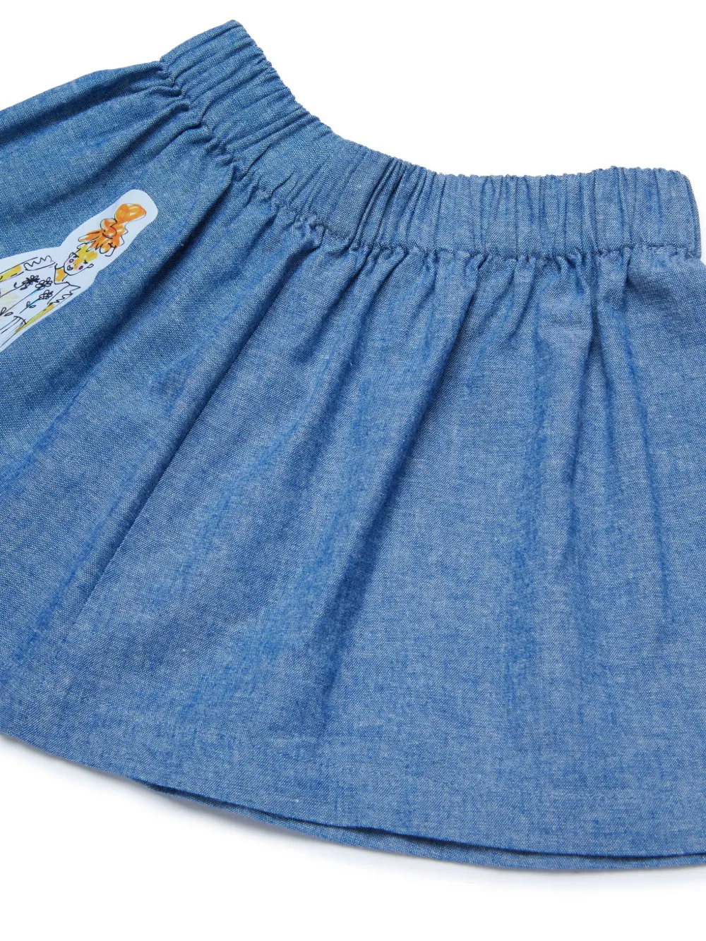 Marni Kids Spijkerrok met logoprint Blauw