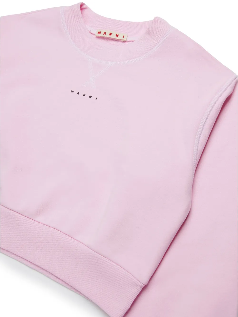 Marni Kids Sweater met logoprint Roze