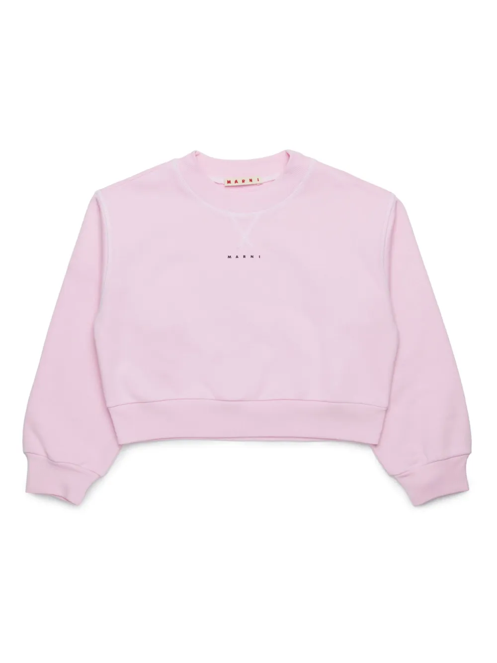 Marni Kids Sweater met logoprint Roze