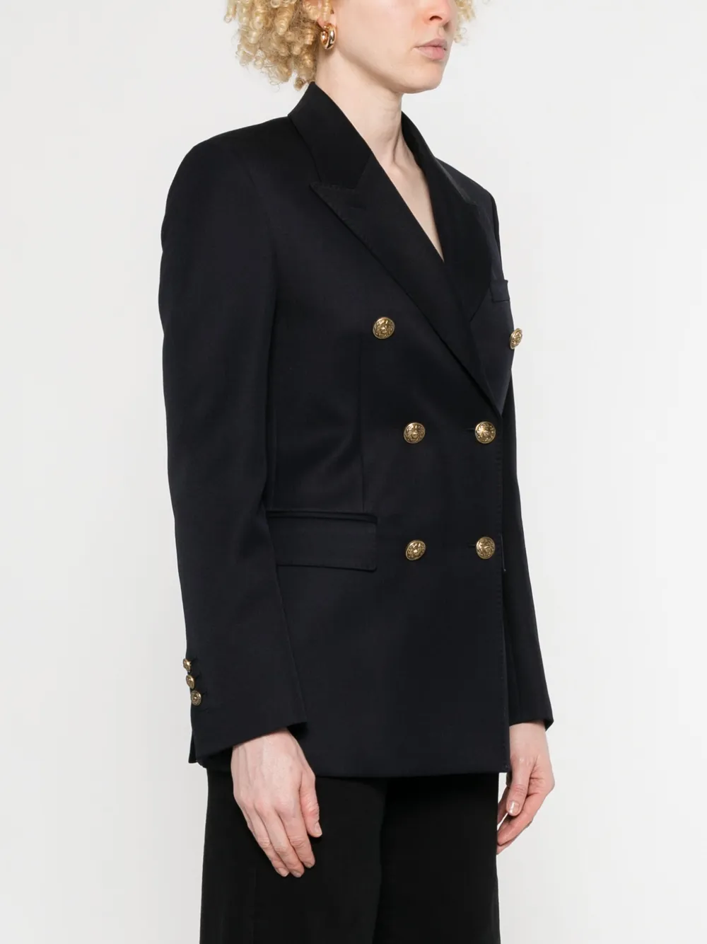 Golden Goose Blazer met dubbele rij knopen Blauw