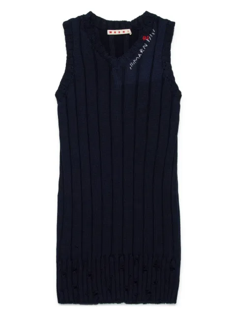 Marni Kids rib-knit dress 
