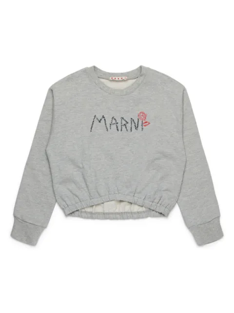 Marni Kids logo-print sweatshirt