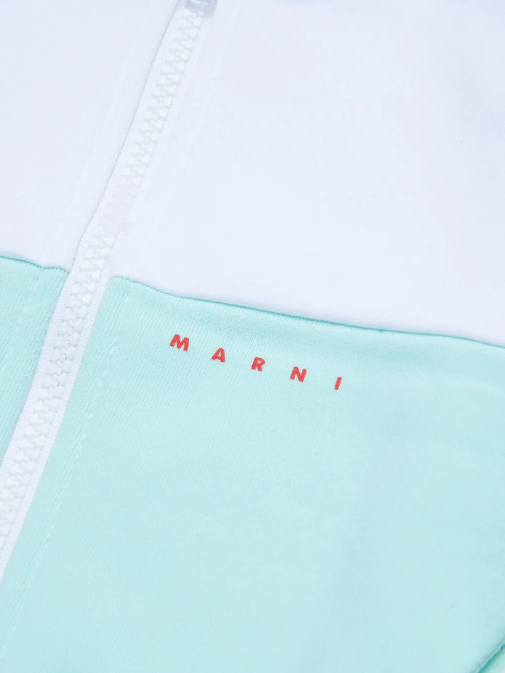 Marni Kids Vest met geborduurd logo Blauw