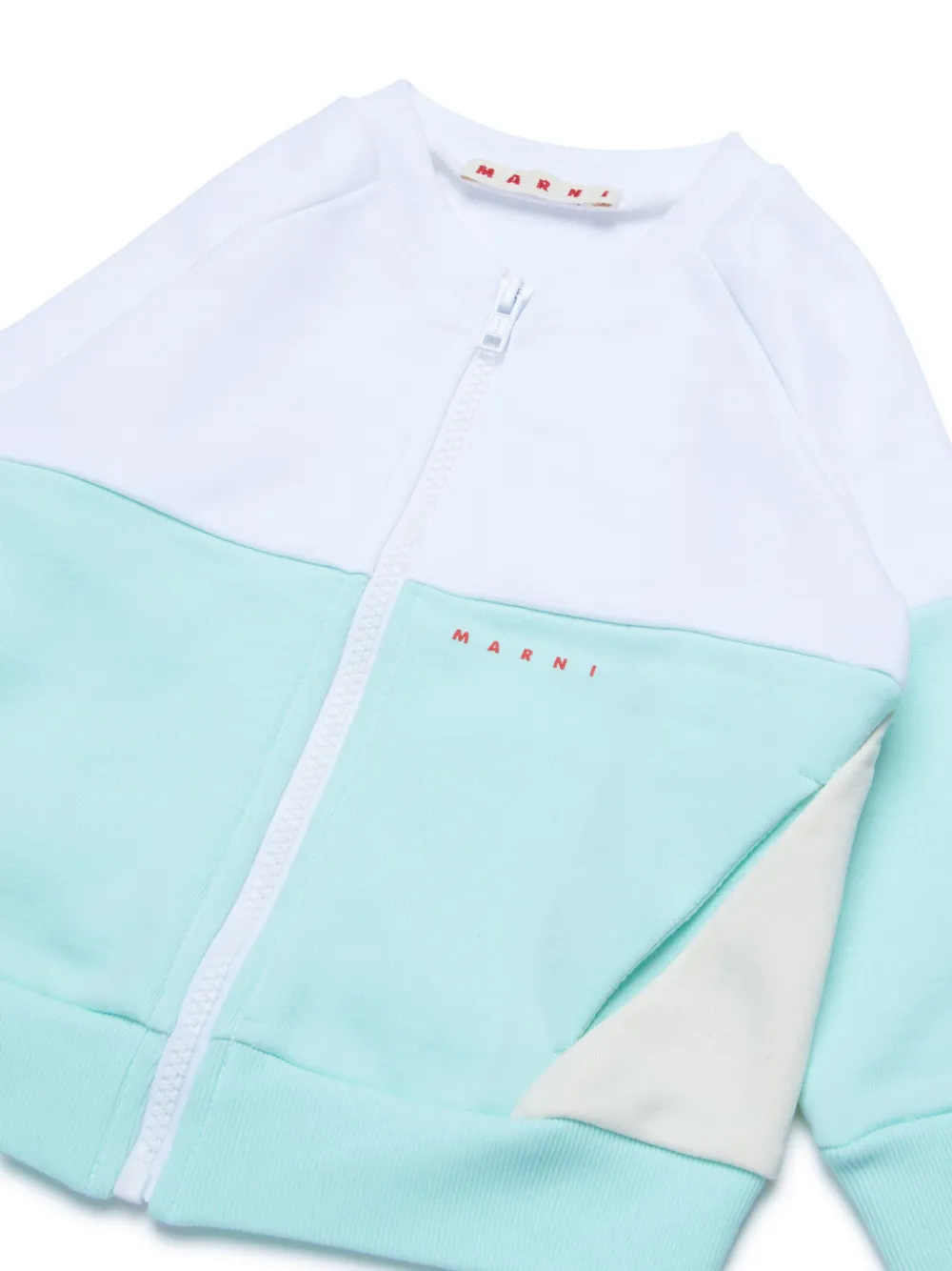 Marni Kids Vest met geborduurd logo Blauw