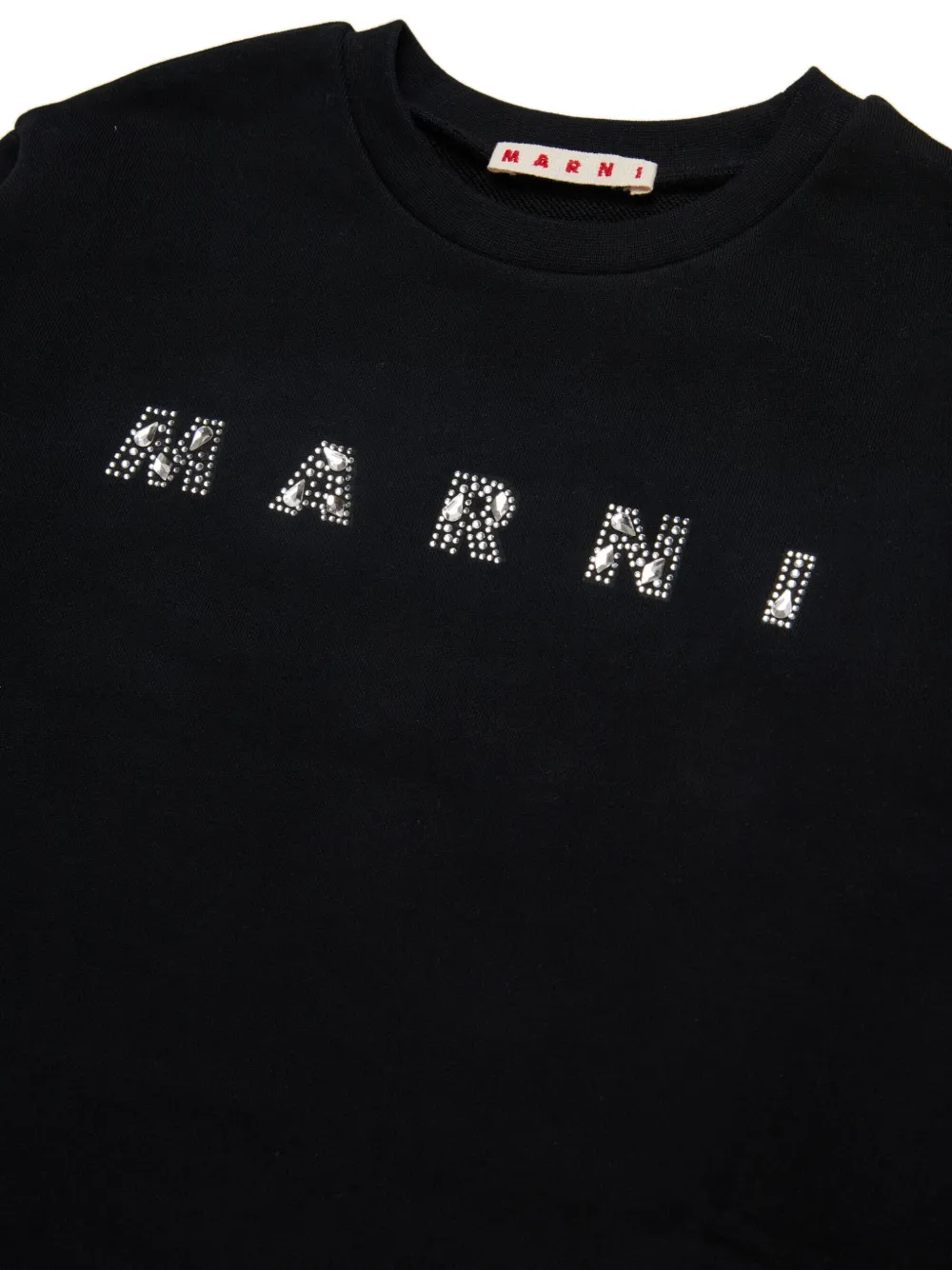 Marni Kids Sweater met logopatch Zwart